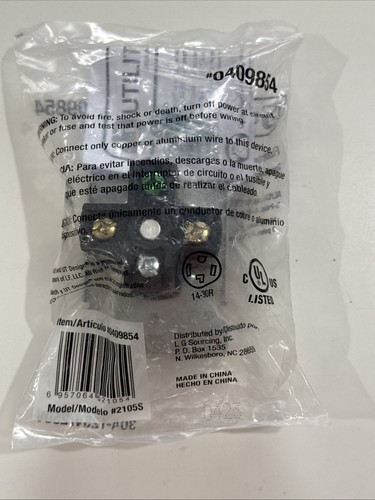 Utilitech Flushmount Dryer Outlet 0409854, 3-Pole, 4-Wire Grounding 30A/125/250V - Picture 7 of 7