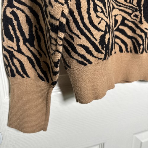 Maglione collo barca Maeve Anthropologie a righe tigre donna piccolo - Foto 6 di 9