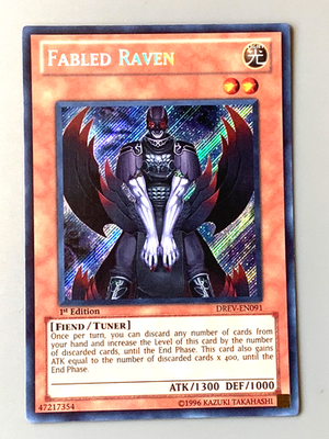 new fabled cards yugioh YU-GI-OH! - Raven (SDLI-EN020) - Structure Deck: Realm of Light - 1st Edition Trap and Effect Monster effects activated by your opponent My Fabled Yugioh Deck Profile