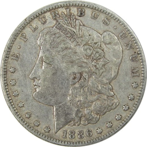1886 O Morgan Dollar XF EF Extremely Fine Silver $1 Coin SKU:I16557