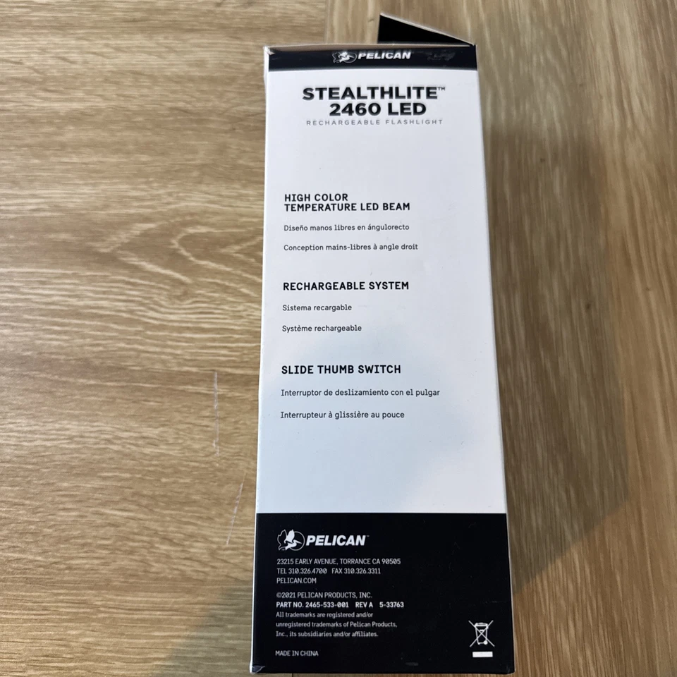 Pelican Stealthlite 2460 LED Rechargeable Flashlight - Image 4 of 4