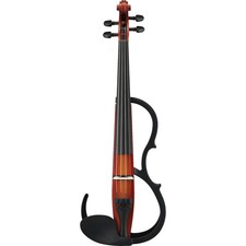 Yamaha SV250 Pro Series 4 String Silent Violin, Shaded Brown Finish