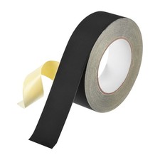 Acetate Roll Cloth Adhesive Tape, 1.6in x 98ft Black Electrical Tape