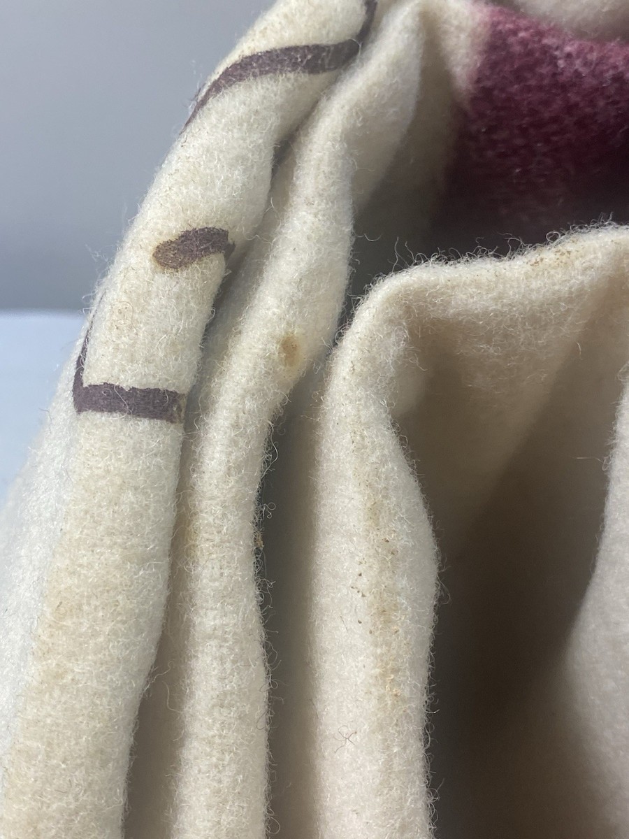 ヴィンテージ 50's U.S.M.D Wool Blanket 医療関連施設用 ヴィンテージ 50's U.S.M.D Wool Blanket 医療関連施設用