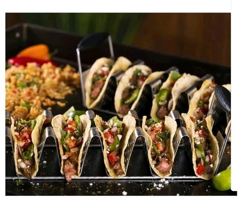 BLACKSTONE DELUXE Stainless Steel Taco Holder Racks Heat Resistant Handles #5551 - Picture 7 of 7
