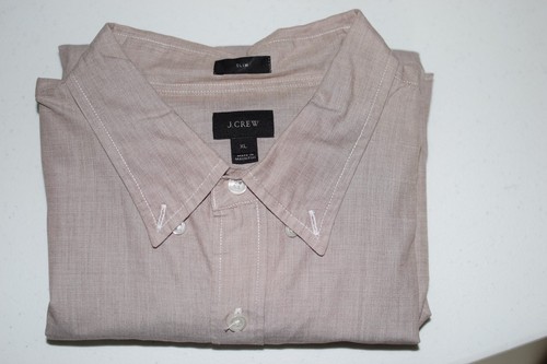 J.Crew Chambray Hemd Herren XL warm rotbraun Slim Fit Button Down Freizeit - Bild 13 von 14