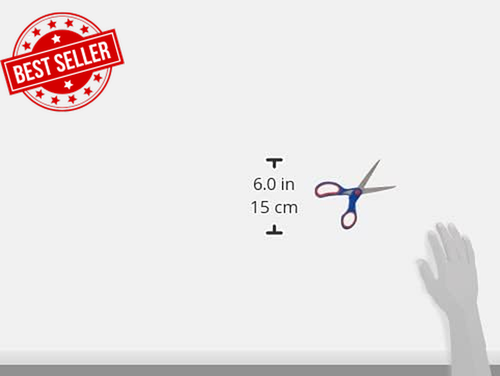 Noris Hobby Right Handed Scissors, 17 Cm Length - Picture 2 of 12