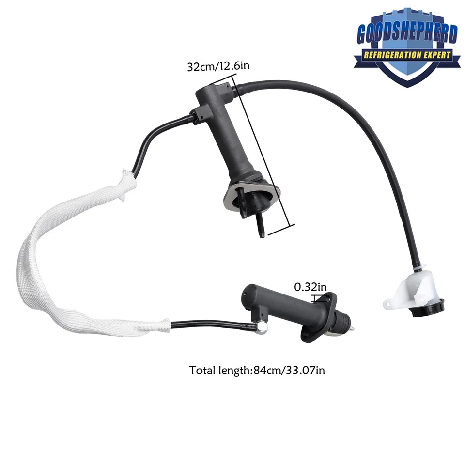 For GMC Sonoma Chevrolet S10 1992-1993 Clutch Master and Slave Cylinder Assembly - Image 3 of 4