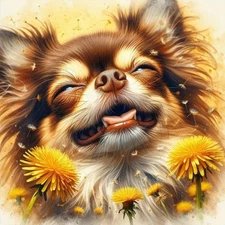 Dog Diamond Art Kits for Adults, 5D DIY Diamond Painting Kits for Beginners, Ful