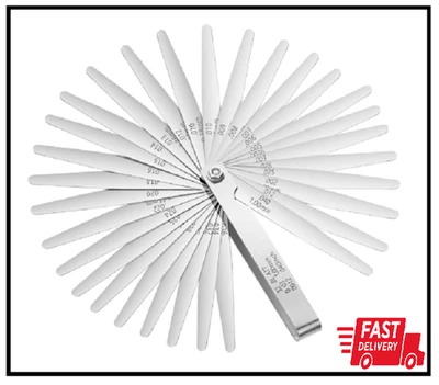 32 Blades Steel Feeler Gauge Tapered Feeler Gauge Set Stainless Steel Dual Marke