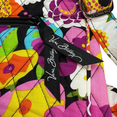 Vera Bradley Saddle Magnetic Flap Crossbody Multicolor Quilted Floral Bag Neu ohne Etikett - Bild 11 von 12
