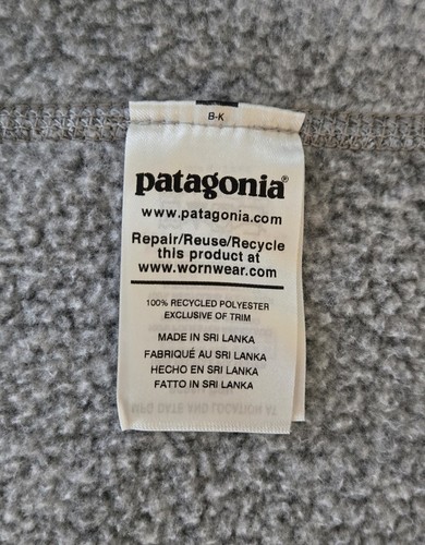 Patagonia Better Sweater Vest Womens  Medium Heathered Grey Full Zip Hiking Logo - Picture 17 of 19