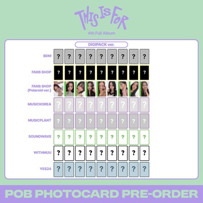 TWICE THIS IS FOR DIGIPACK ver. バラ売り THIS IS FOR (DIGIPACK ver.) - Twice Official Store