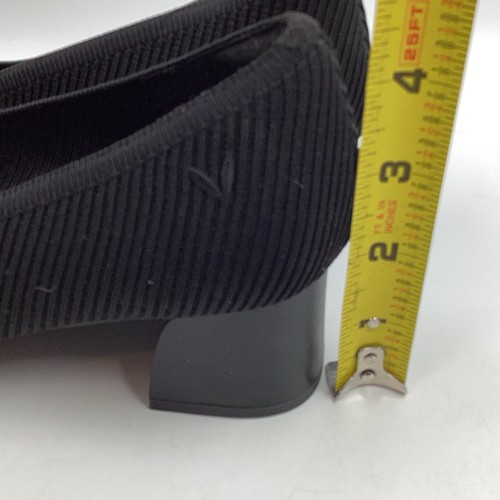 Zapatos cómodos negros Vivaia para mujer talla 42 EE. UU. 10,5 tacón bloque punta de caja - Imagen 7 de 10