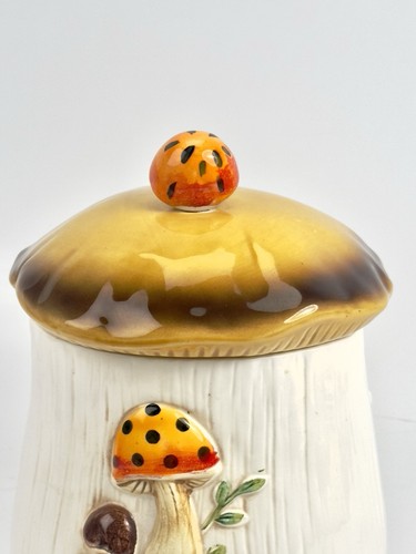 Sears Roebuck Merry Mushroom Canister 10.5” Extra Large 1976 Vintage Japan - Picture 9 of 13