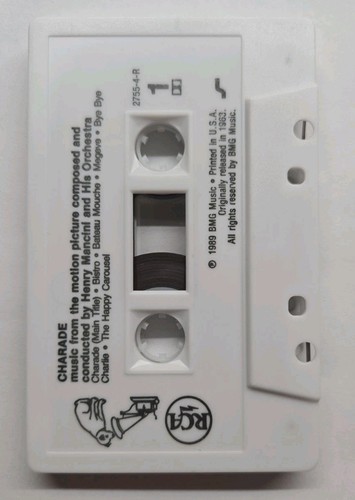 Charade Music From The Motion Picture Score Soundtrack Henry Mancini Cassette - Picture 3 of 5