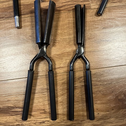 (5) Vintage Thermal Curling Irons Hair Product Kizure LA CA Metal Set - Picture 7 of 8