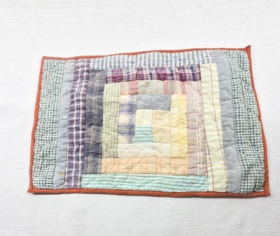Vintage Patch Magic Patchwork Potholder Placemat Colorful Cottage Farmcore Quilt