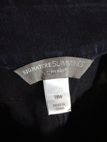 CJ Banks Signature Slimming Women's Plus Size Jeans Size 18W - Picture 5 of 5