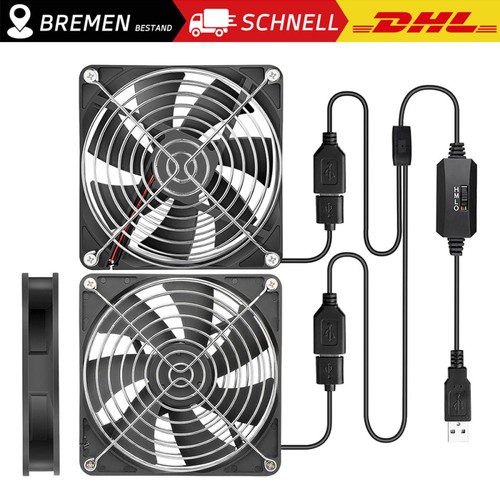 Wentylator 2 w 1 USB 140mm Cichy wentylator obudowy PC PC Regulowany podwójny wentylator - Zdjęcie 5 z 17