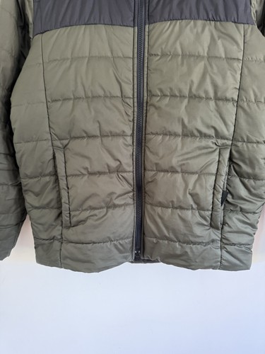 BOYS THE NORTH FACE KHAKI/BLACK REVERSIBLE PUFFER COAT SIZE XL - Picture 4 of 11