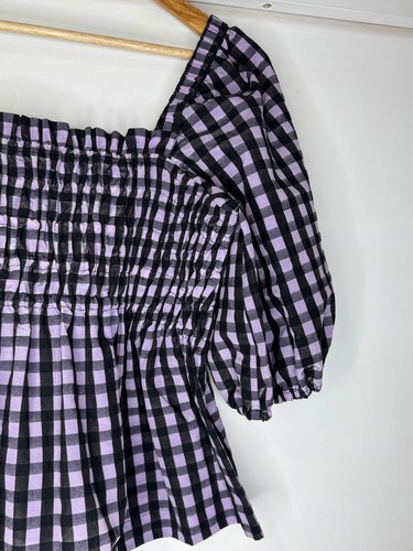 💜 GORMAN "Stay in Check" Top Purple-SIZE 14 - Pre-Loved - Excellent Condition💜 - Picture 5 of 17