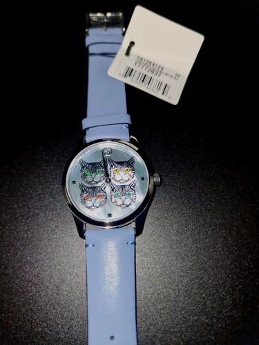 Gucci G-Timeless Feline Ladies Cat Watch YA1264124 ** BRAND NEW** - Picture 3 of 8