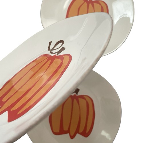 4 platos de ensalada/postre de calabaza Jane Dixon de caja y barril 8" Portugal Acción de Gracias - Imagen 4 de 10