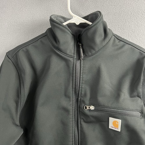 Carhartt Jacket Men's Small Black Crowley Soft Shell Full Zip Water Resistant - Picture 2 of 10