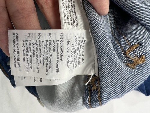Madewell Women’s Skinny Jeans Size 26 Blue Raw Hem Stretch Denim High Rise - Picture 6 of 7