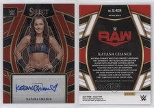 2024 Panini Select WWE Signature Selections Red Prizm /99 Katana Chance Auto