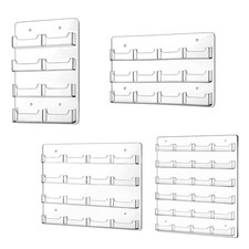 Business Card Holder Wall Mount Horizontal Brochures Multiple for Office Multi