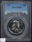 1955 Proof Franklin Silver Half Dollar 50C PCGS PR 65