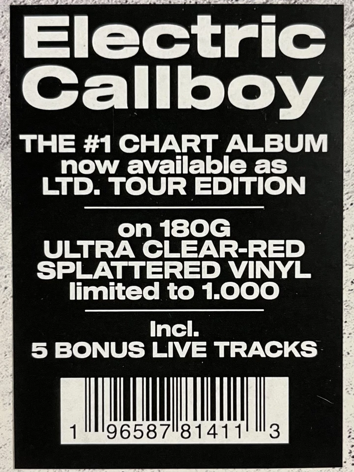Electric Callboy - Tekkno / Tour Edition / Vinyl / LP / Metalcore / TBS / Finch - Bild 3 von 4