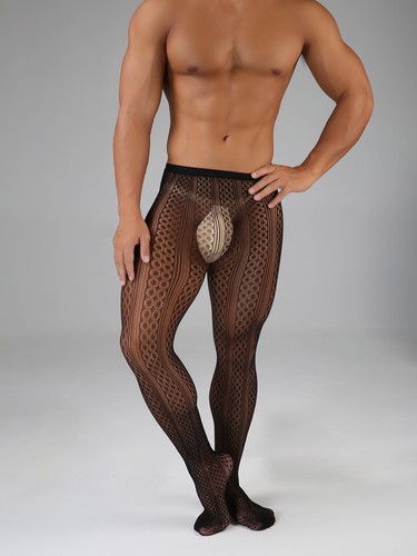 Herren Strumpfhosen Strümpfe Elastische Nachtwäsche Durchsichtige Unterwäsche - Picture 14 of 24