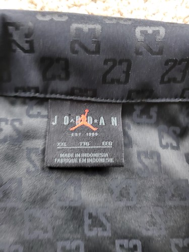Jordan Essentials Shirt Mens 2XL Button Up Collared Short Sleeve AOP DX9681-010 - Picture 3 of 10