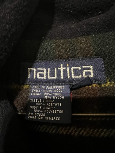 Cappotto Vintage Nautica Uomo LG Navy Duffle Toggle 100% Lana - Foto 2 di 15