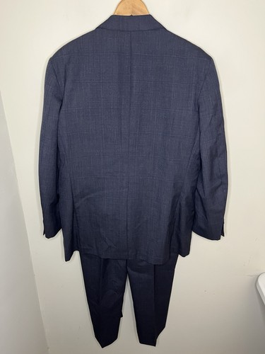VINTAGE Brooks Brothers Suit Men 43R Blue Golden Fleece Makers Wool 2-Piece - Picture 2 of 4