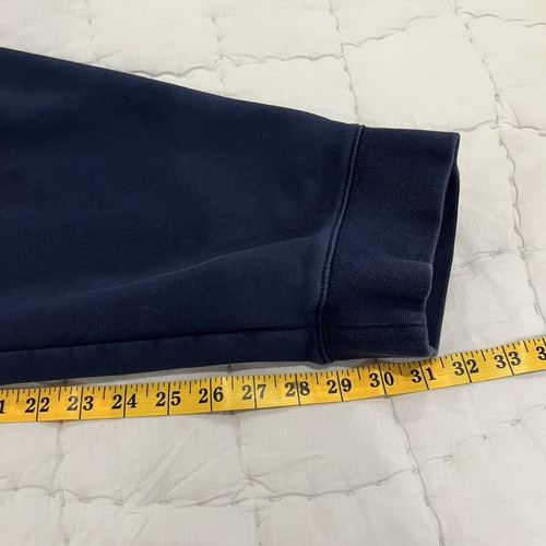 Polo Sport Ralph Lauren Felpa Uomo 2XLT Blu Giallo Spellout Pile Jogger - Foto 14 di 14