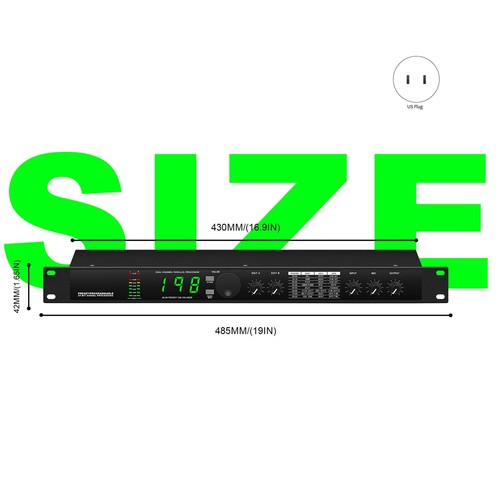 Procesador de audio multiprocesador de reverberación digital profesional 1031 - Imagen 8 de 8