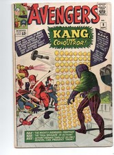 AVENGERS #8 (1964) - GRADE 4.0 - MARVEL 1ST APPEARANCE KANG THE CONQUEROR