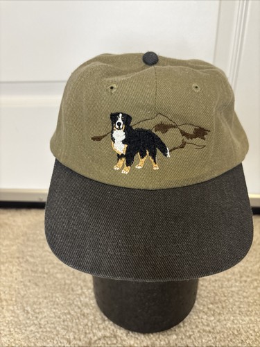 Bernese Mountain Dog Two Tone Embroidered Cap Dad Hat Adjustable KC Caps