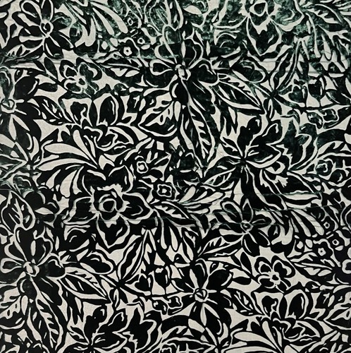 Hunter Green Silk Chiffon Velvet Burnout Scarf 40”x40” Wide - Picture 6 of 6