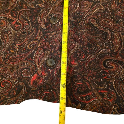 Vintage Briggs of New York Paisley Print Button-Up Blazer Jacket - Size XL - Picture 6 of 11