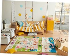3D Play Carpet 71 x 52.5 Inch Educational Beach House Soft and Cozy Floor Rug