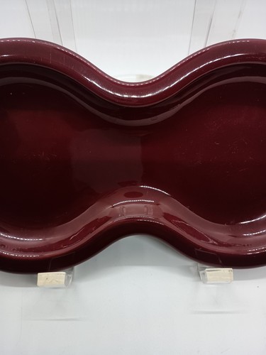 Fiesta Cinnabar Burgundy Tray for Creamer Sugar EUC Fiestaware - Picture 3 of 8