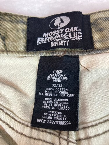 Mossy Oak Break Up Infinity Hose / Jeans Größe 32x32 Hardwoods 100% Baumwolle - Bild 3 von 8