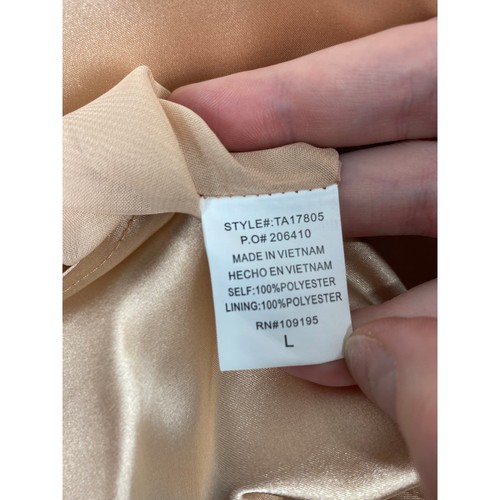 LOVE J SEIDE MULTIWAY KLEID CHAMPAGNER NEU MIT ETIKETT GR L - Bild 6 von 6