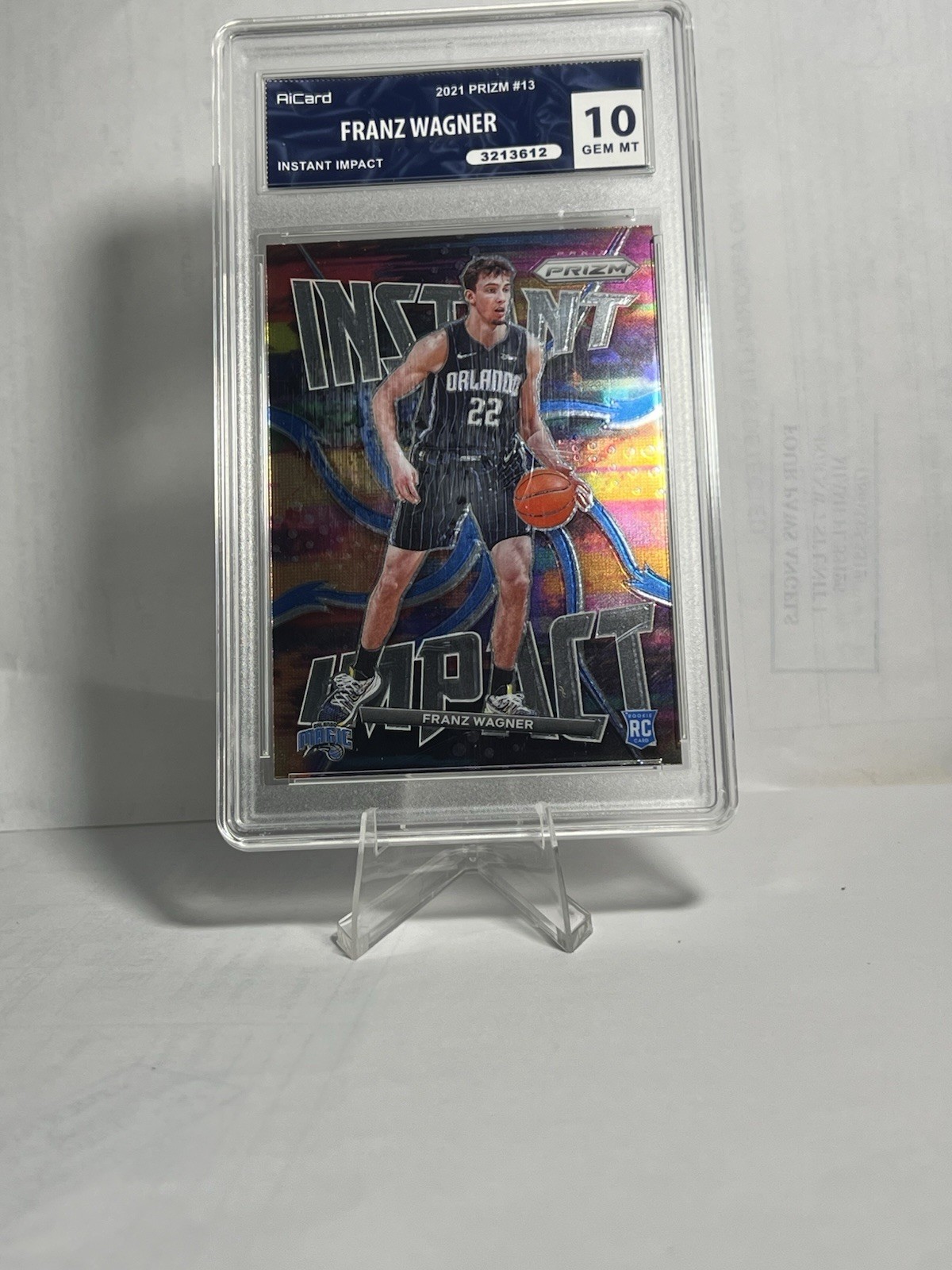 2021-22 Panini Prizm Franz Wagner Instant Impact RC #13 Orlando Magic Rookie 💫