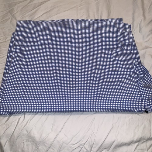 Ralph Lauren Clásico Azul Guinga Doble Sábana Plana Habitación de Niño Casa Núcleo Nuevo sin Etiquetas - Imagen 1 de 3